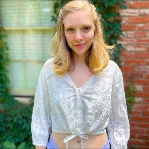 Free People Boho Crop Top